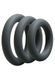 Набір ерекційних кілець Doc Johnson OptiMALE 3 C-Ring Set Thick, чорний
