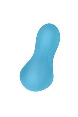 Вибратор у трусики FairyGasm HeartGem blue, на магните, пульт ДУ, голубой