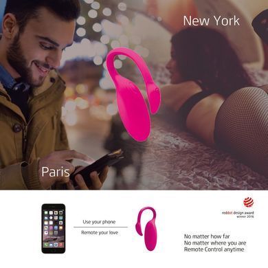 Смарт-виброяйцо Magic Motion Flamingo со стимулятором клитора, розовое