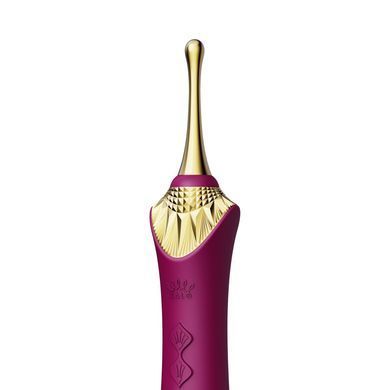 Вагінально-кліторальний вібратор Zalo &mdash; Bess Velvet Purple, бордовий