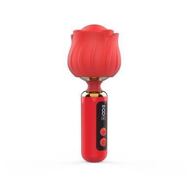 Вибромассажер Loviss Rose Mini Massage Wand Vibrator, красный