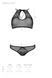 Комплект Passion URSULA SET white XXL/XXXL: бра, трусики с ажурным декором и открытым шагом