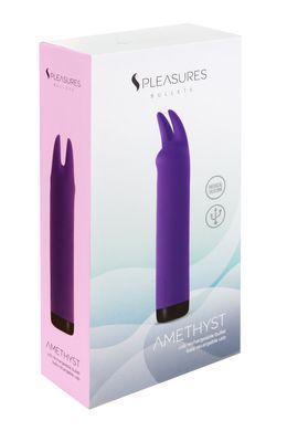 Вібратор S Pleasures Bullets Amethyst, фіолетовий