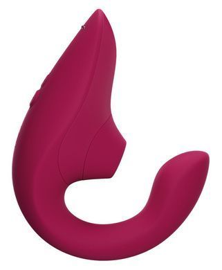 Вагинально-клиторальный стимулятор Womanizer Blend Vibrant Pink, вибрация + вакуум, 2 мотора