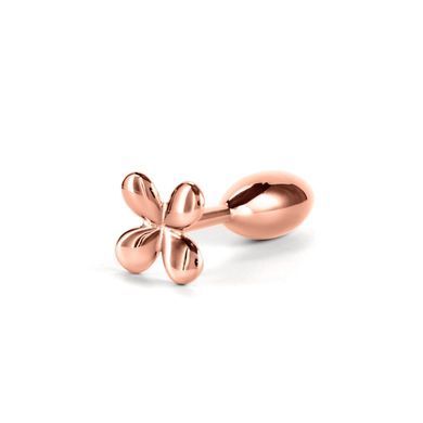 Анальная пробка NS Novelties Rear Assets &mdash; Clover &mdash; Rose Gold, золотая