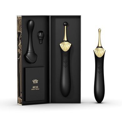 Вагинально-клиторальный вибратор Zalo &mdash; Bess Obsidian Black, черный