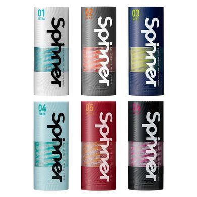 Мастурбатор Tenga Spinner 04 Pixel, прозорий