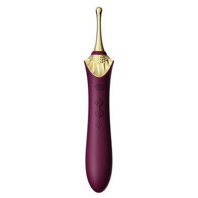 Мультифункціональний вібратор Zalo &mdash; Bess 2 Velvet Purple, бордовий