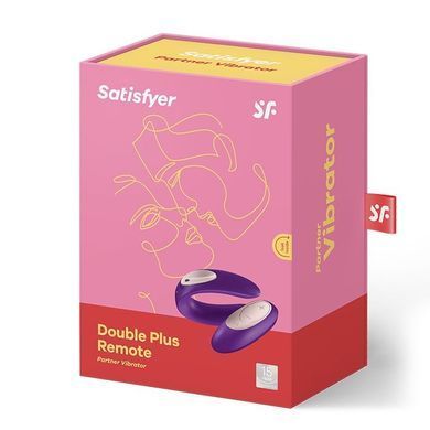 Вібратор для пар Satisfyer Double Plus Remote з пультом ДУ та двома моторчиками