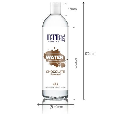 Змазка на водній основі BTB FLAVORED CHOCOLAT з ароматом шоколаду (250 мл)