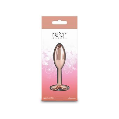 Анальная пробка NS Novelties Rear Assets &mdash; Clover &mdash; Rose Gold, золотая