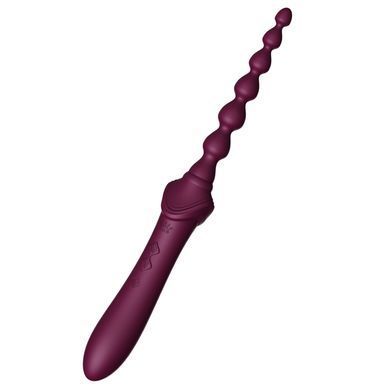 Мультифункціональний вібратор Zalo &mdash; Bess 2 Velvet Purple, бордовий