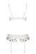 Сексуальний комплект з поясом для панчіх LOVELIA SET white S/M - Passion