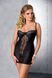 (SALE) Сорочка приталенная с чашечками ZOJA CHEMISE black 4XL/5XL - Passion, трусики