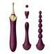 Мультифункціональний вібратор Zalo &mdash; Bess 2 Velvet Purple, бордовий