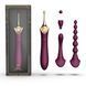 Мультифункціональний вібратор Zalo &mdash; Bess 2 Velvet Purple, бордовий
