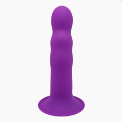 Ділдо з присоскою Adrien Lastic Hitsens 3 Purple, відмінно для страпона, діаметр 4,1 см, довжина 18,2 см