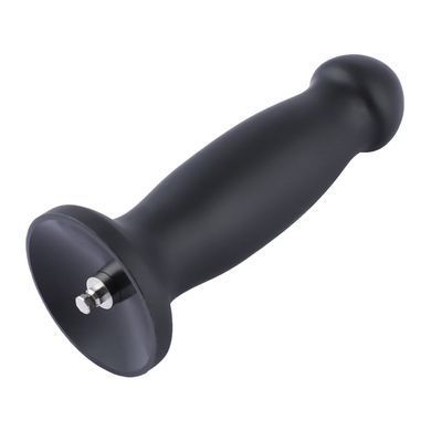 Силіконовий фалоімітатор для секс-машин Hismith 7.2" Black Silicone Anal Dildo, чорний